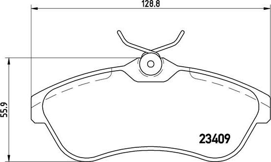 Brembo P 61 075X - Kit pastiglie freno, Freno a disco autozon.pro