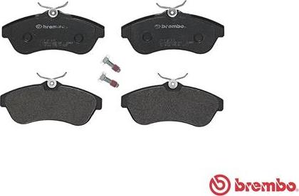 Brembo P 61 075 - Kit pastiglie freno, Freno a disco autozon.pro