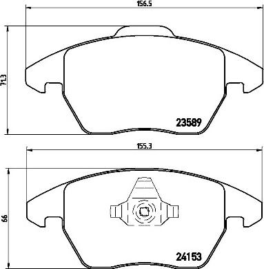 Brembo P 61 076X - Kit pastiglie freno, Freno a disco autozon.pro