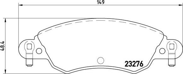 Brembo P 61 070 - Kit pastiglie freno, Freno a disco autozon.pro