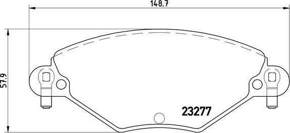 Brembo P 61 071 - Kit pastiglie freno, Freno a disco autozon.pro