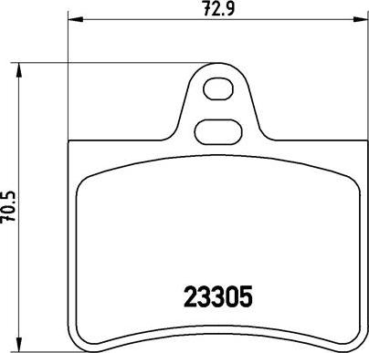 Brembo P 61 073 - Kit pastiglie freno, Freno a disco autozon.pro