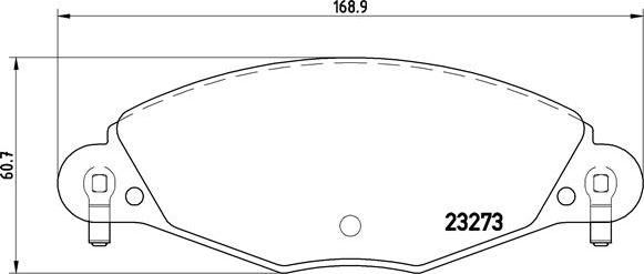 Brembo P 61 072 - Kit pastiglie freno, Freno a disco autozon.pro