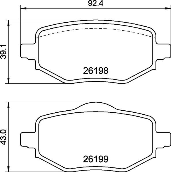 Brembo P 61 140 - Kit pastiglie freno, Freno a disco autozon.pro