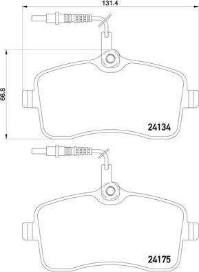 Brembo P 61 109 - Kit pastiglie freno, Freno a disco autozon.pro