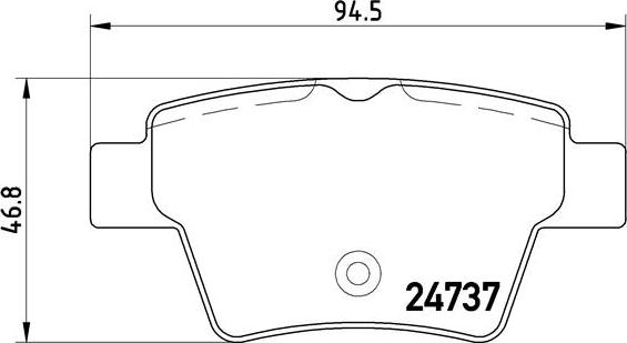 Brembo P 61 100 - Kit pastiglie freno, Freno a disco autozon.pro