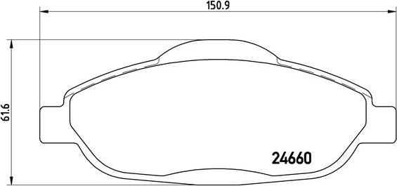 Brembo P 61 101X - Kit pastiglie freno, Freno a disco autozon.pro