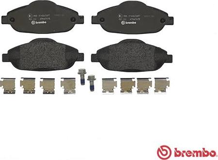 Brembo P 61 101 - Kit pastiglie freno, Freno a disco autozon.pro