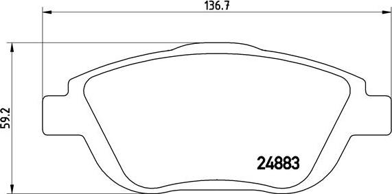 Brembo P 61 103X - Kit pastiglie freno, Freno a disco autozon.pro