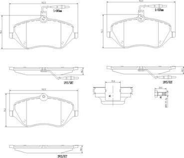 Brembo P61119N - Kit pastiglie freno, Freno a disco autozon.pro