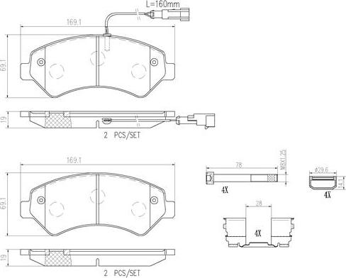 Brembo P61118N - Kit pastiglie freno, Freno a disco autozon.pro