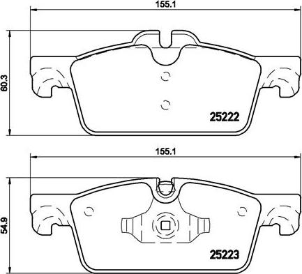 Brembo P 61 112 - Kit pastiglie freno, Freno a disco autozon.pro