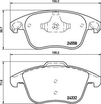 Brembo P 61 117X - Kit pastiglie freno, Freno a disco autozon.pro