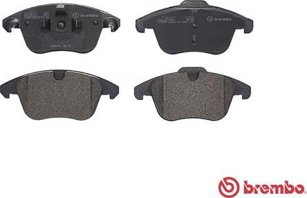 Brembo P 61 117 - Kit pastiglie freno, Freno a disco autozon.pro