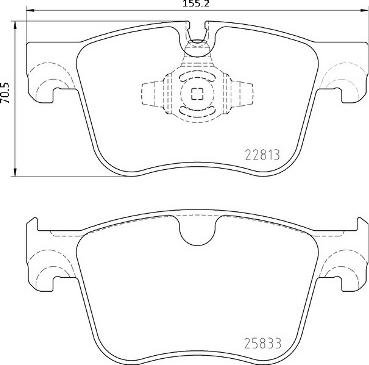 Brembo P 61 135X - Kit pastiglie freno, Freno a disco autozon.pro