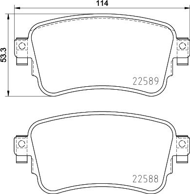 Brembo P 61 133 - Kit pastiglie freno, Freno a disco autozon.pro