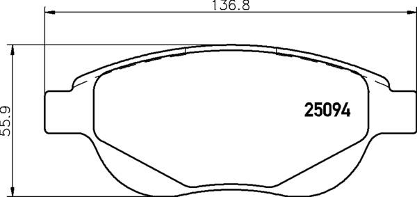 Brembo P 61 137 - Kit pastiglie freno, Freno a disco autozon.pro