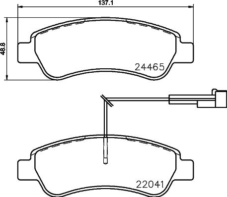 Brembo P 61 125 - Kit pastiglie freno, Freno a disco autozon.pro