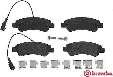 Brembo P 61 125 - Kit pastiglie freno, Freno a disco autozon.pro