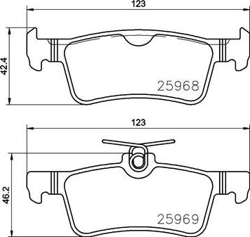 Brembo P61126N - Kit pastiglie freno, Freno a disco autozon.pro