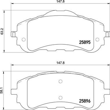 Brembo P 61 120X - Kit pastiglie freno, Freno a disco autozon.pro