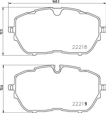 Brembo P 61 128 - Kit pastiglie freno, Freno a disco autozon.pro