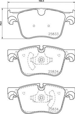 Brembo P 61 127X - Kit pastiglie freno, Freno a disco autozon.pro