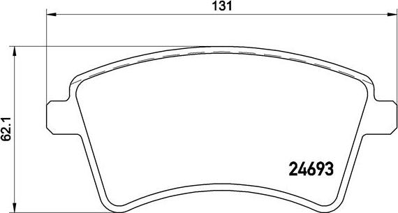 Brembo P 68 044 - Kit pastiglie freno, Freno a disco autozon.pro