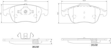 Brembo P68045N - Kit pastiglie freno, Freno a disco autozon.pro