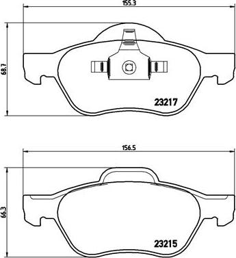 Brembo P 68 048X - Kit pastiglie freno, Freno a disco autozon.pro