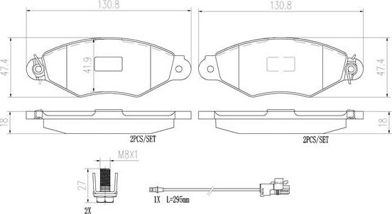 Brembo P68042N - Kit pastiglie freno, Freno a disco autozon.pro