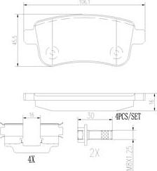 Brembo P68054N - Kit pastiglie freno, Freno a disco autozon.pro