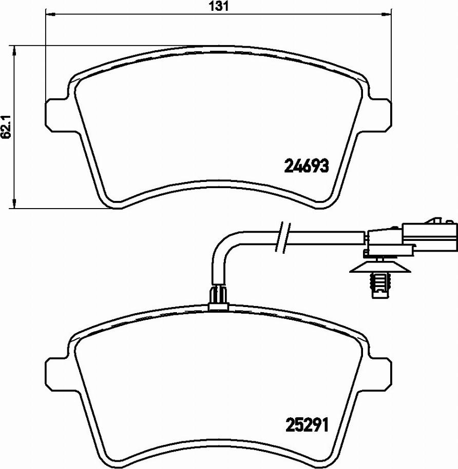 Brembo P 68 058E - Kit pastiglie freno, Freno a disco autozon.pro