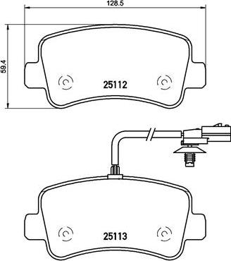 Brembo P 68 063 - Kit pastiglie freno, Freno a disco autozon.pro