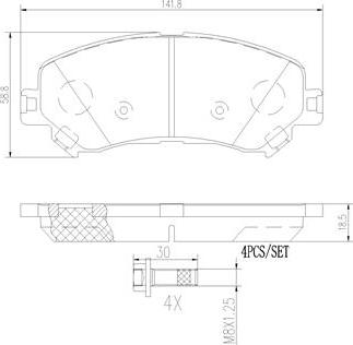 Brembo P68067N - Kit pastiglie freno, Freno a disco autozon.pro