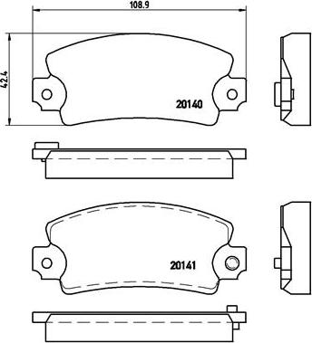 Brembo P 68 004 - Kit pastiglie freno, Freno a disco autozon.pro