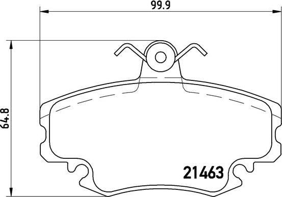 Brembo P 68 008 - Kit pastiglie freno, Freno a disco autozon.pro