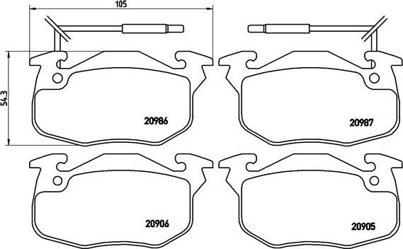 Brembo P 68 010 - Kit pastiglie freno, Freno a disco autozon.pro