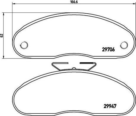 Brembo P 68 013 - Kit pastiglie freno, Freno a disco autozon.pro