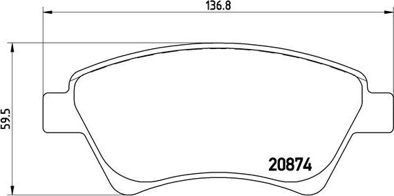 Brembo P 68 034 - Kit pastiglie freno, Freno a disco autozon.pro