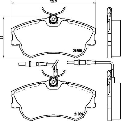 Brembo P 68 023 - Kit pastiglie freno, Freno a disco autozon.pro