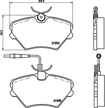 Brembo P 68 022 - Kit pastiglie freno, Freno a disco autozon.pro