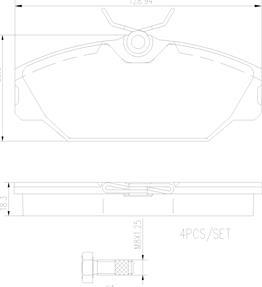 Brembo P68027N - Kit pastiglie freno, Freno a disco autozon.pro