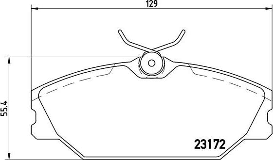 Brembo P 68 027 - Kit pastiglie freno, Freno a disco autozon.pro