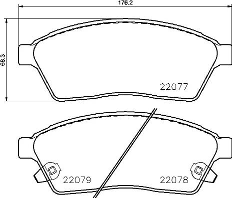 Brembo P 09 009 - Kit pastiglie freno, Freno a disco autozon.pro