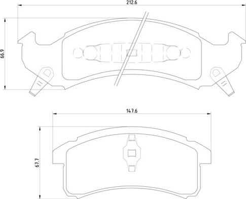 Brembo P 09 002 - Kit pastiglie freno, Freno a disco autozon.pro