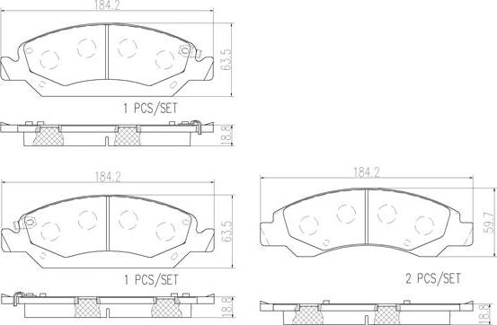 Brembo P09015N - Kit pastiglie freno, Freno a disco autozon.pro