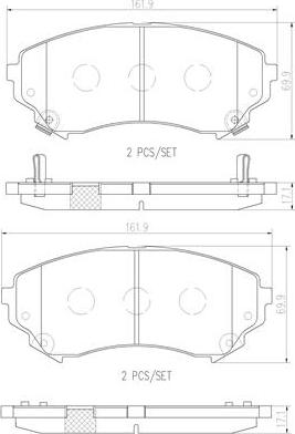 Brembo P09018N - Kit pastiglie freno, Freno a disco autozon.pro