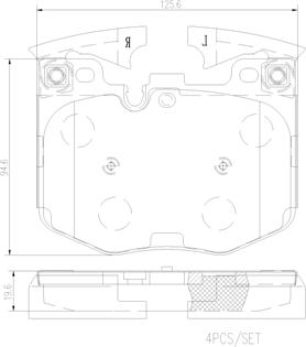 Brembo P06099N - Kit pastiglie freno, Freno a disco autozon.pro