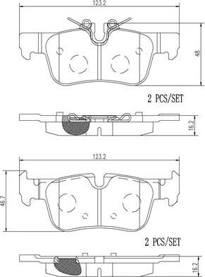 Brembo P06094N - Kit pastiglie freno, Freno a disco autozon.pro